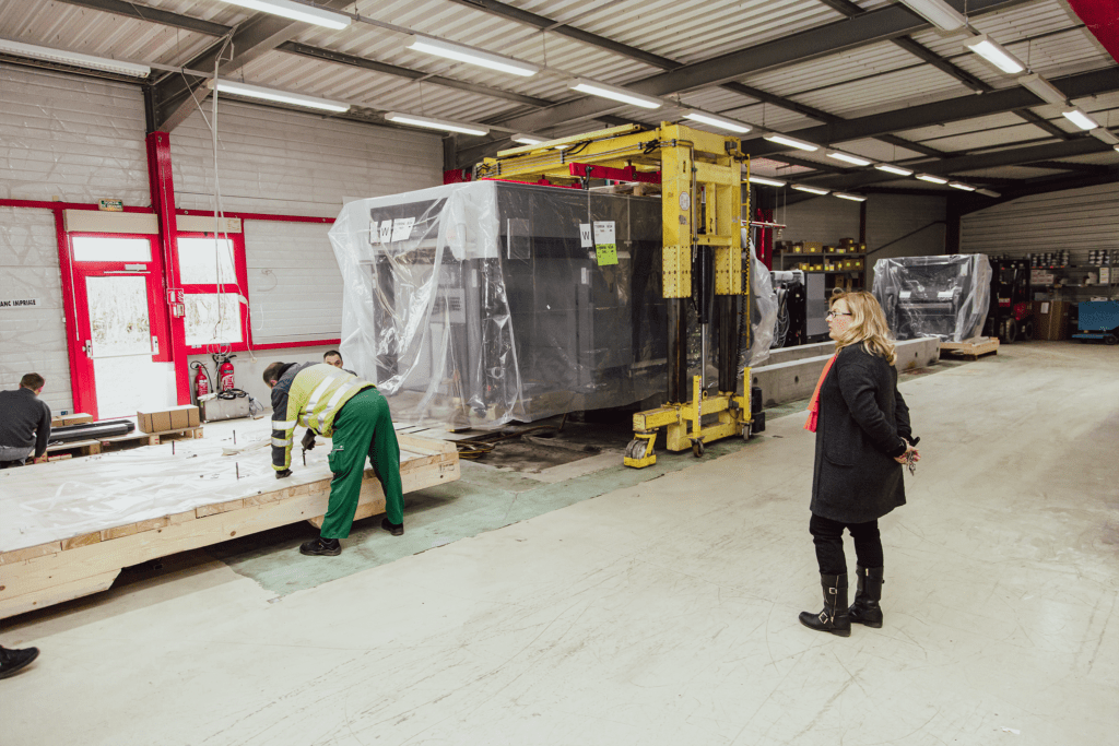Installation d'une machine offset